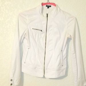 Womens Express White Lightweight Jacket